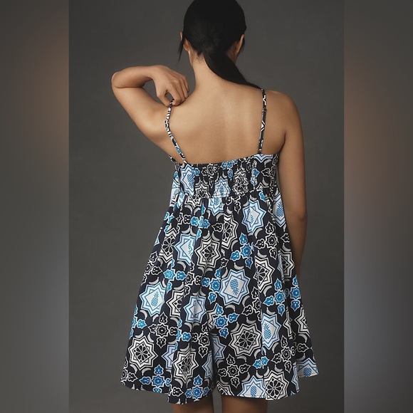 NWT Anthropologie Hutch Bandeau Romper in Blue Floral Size Medium. - Picture 13 of 15